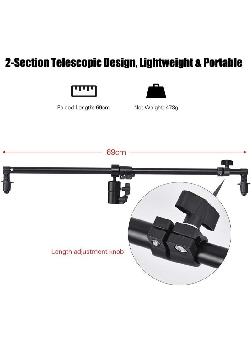 eWINNER 360 Degree Swivel Head Reflector Holder Photography Telescopic Reflector Holder Extendable Boom Arm Swivel with Adjustable 0.66-1.2 meters for Product & Portrait Photography - Image 4